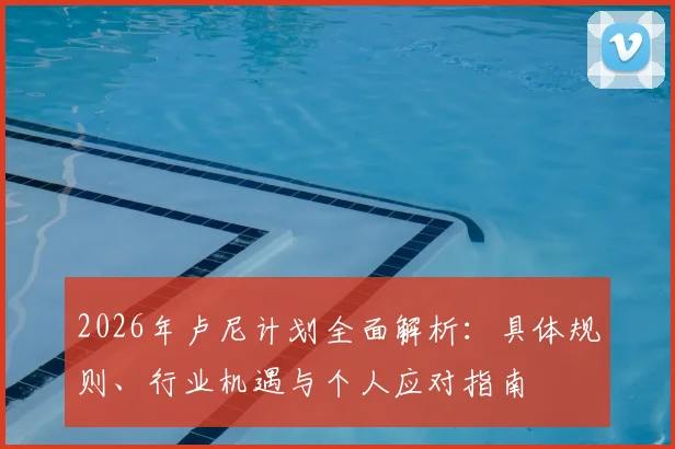 2026年卢尼计划全面解析：具体规则、行业机遇与个人应对指南